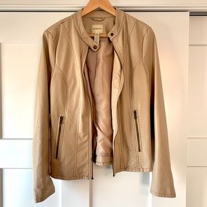 G.H Bass Co. Faux Leather Racer Moro Jacket